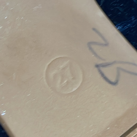 Boden Little Girls Navy blue Velvet flats with gold heart & star sequin size 27 - Picture 8 of 9